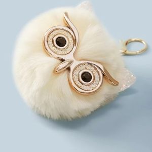 Fuzzy owl keyring